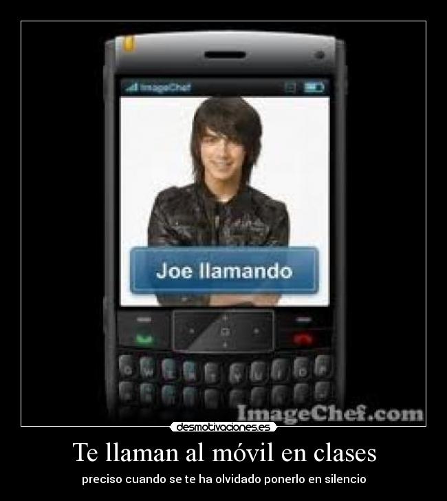 Te llaman al móvil en clases - preciso cuando se te ha olvidado ponerlo en silencio