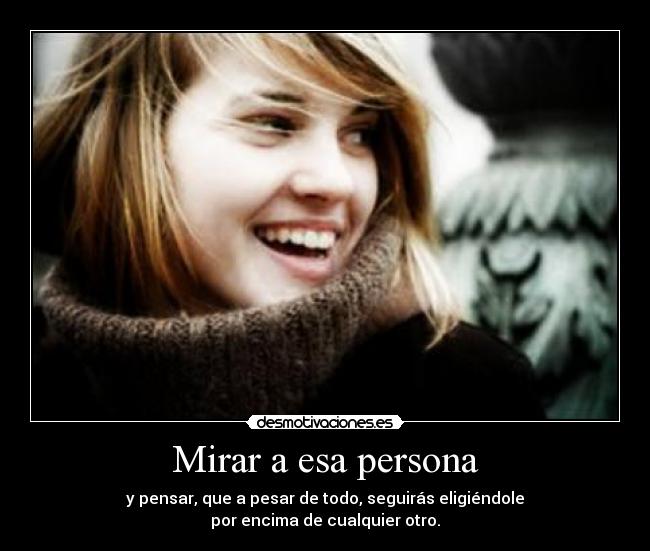 Mirar a esa persona -