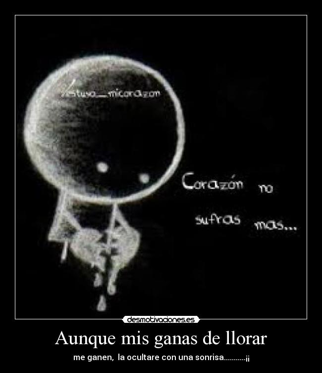 Aunque mis ganas de llorar - 