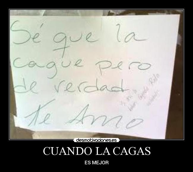 carteles cagas desmotivaciones