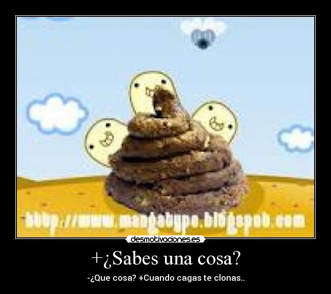 +¿Sabes una cosa? -