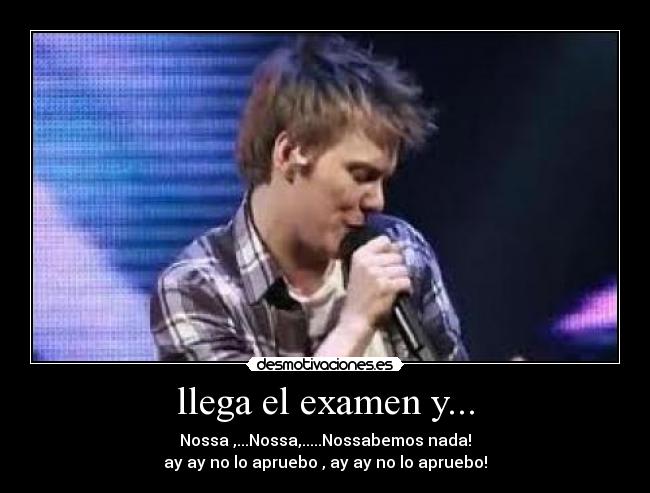 llega el examen y... -