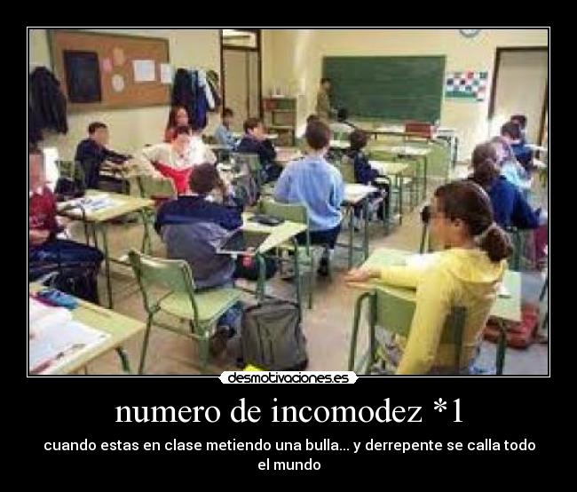 numero de incomodez *1 -