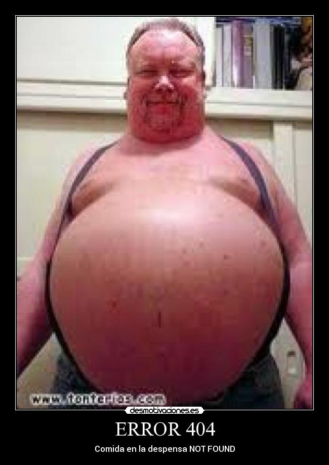 ERROR 404 - Comida en la despensa NOT FOUND