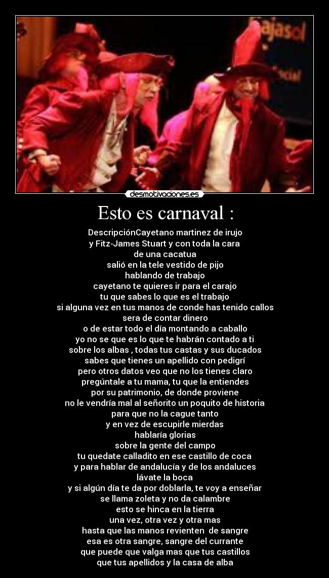 Esto es carnaval : - 