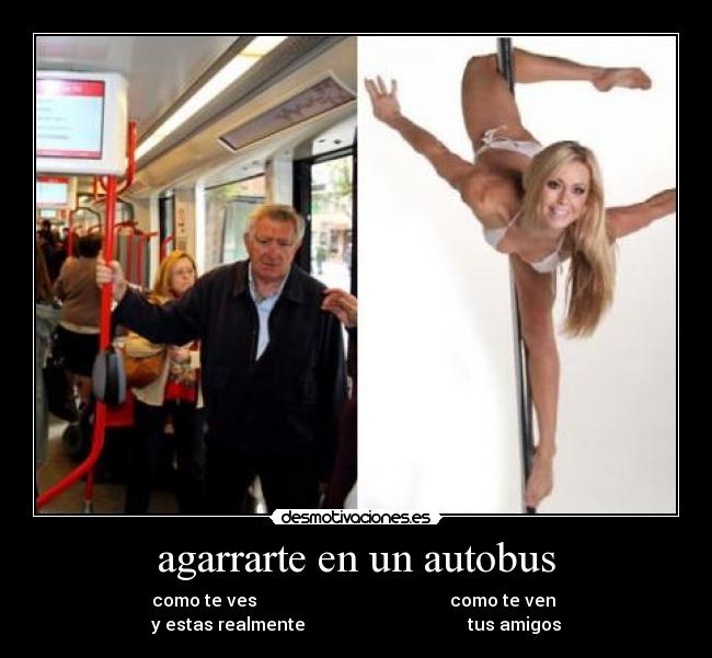 agarrarte en un autobus -