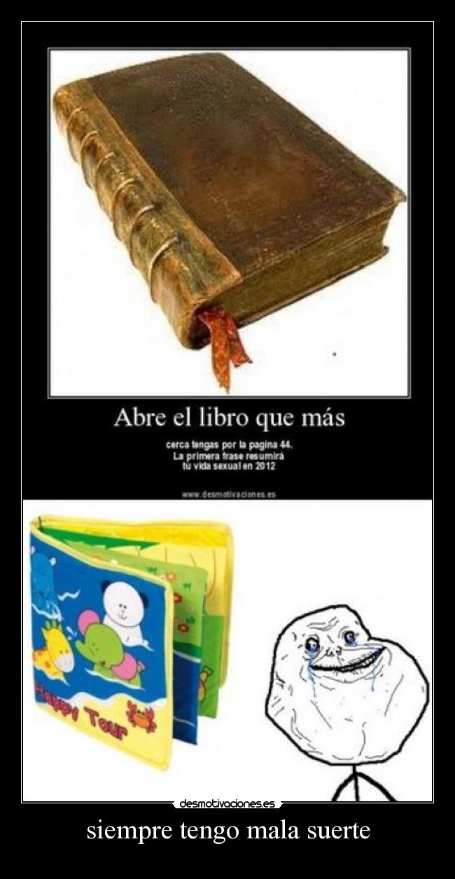 carteles mala suerte desmotivaciones