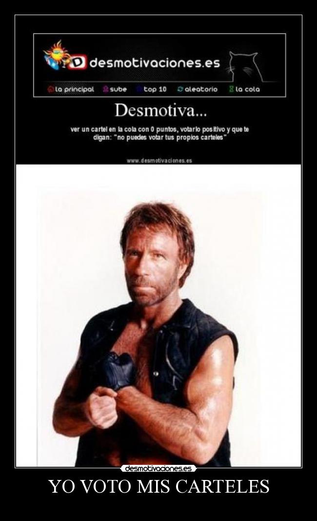 YO VOTO MIS CARTELES -