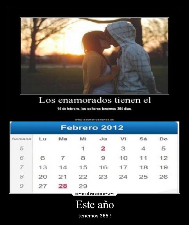 Este año - tenemos 365!!