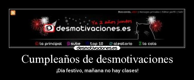 Cumpleaños de desmotivaciones -