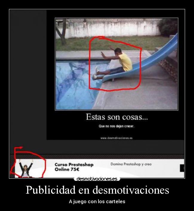 Publicidad en desmotivaciones - A juego con los carteles