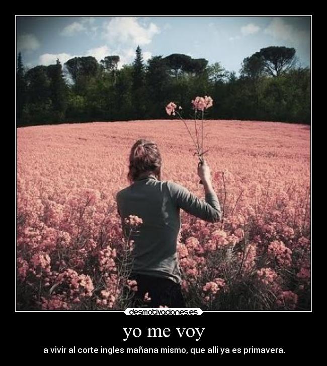 yo me voy -