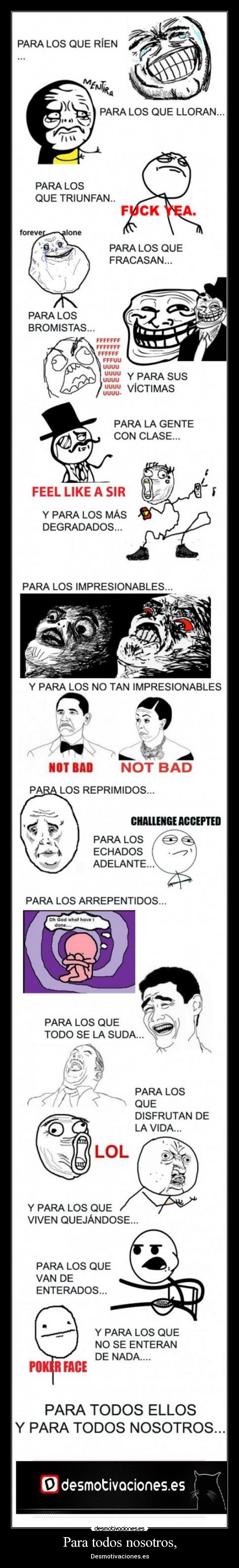 Para todos nosotros, - 