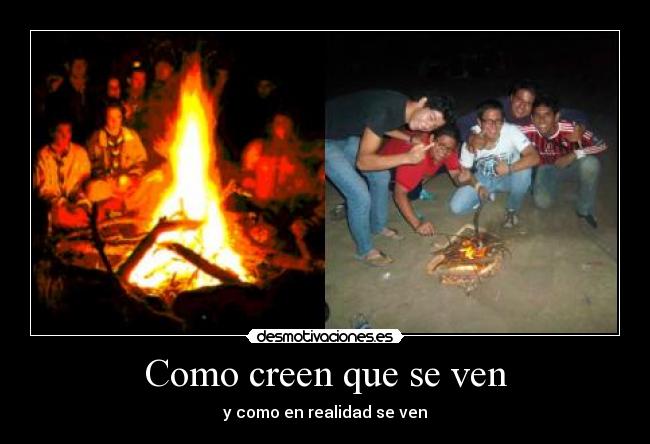 Como creen que se ven -