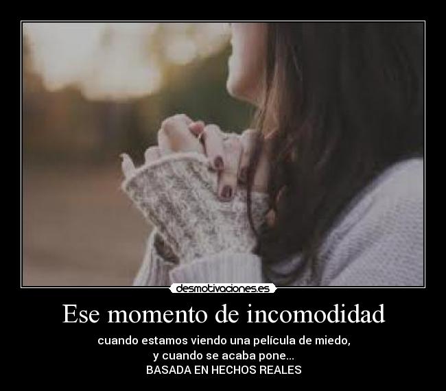 Ese momento de incomodidad -