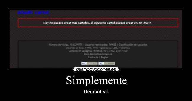 Simplemente - Desmotiva