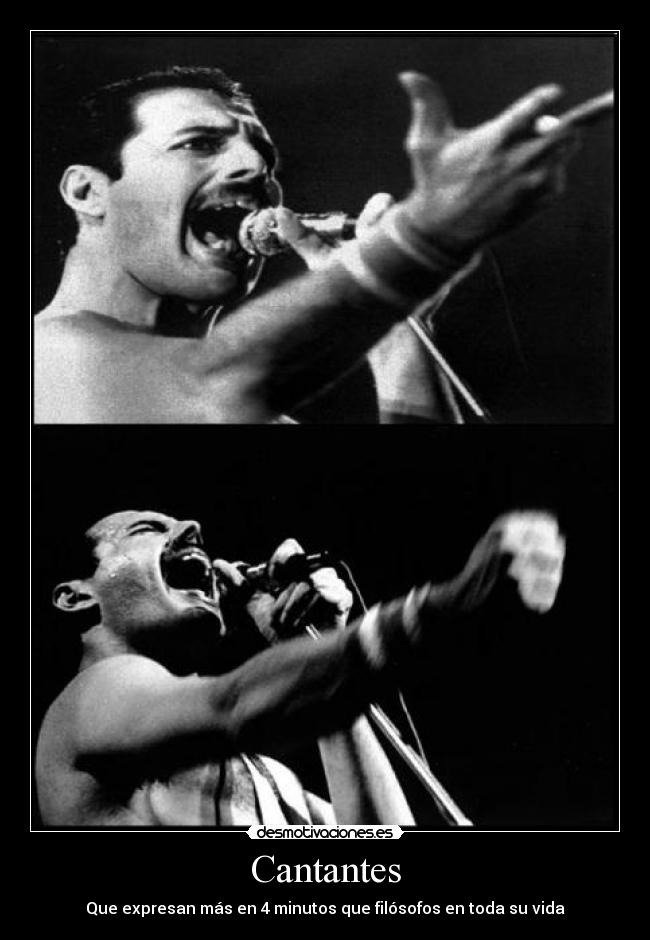 carteles cantantes como freddie mercury desmotivaciones