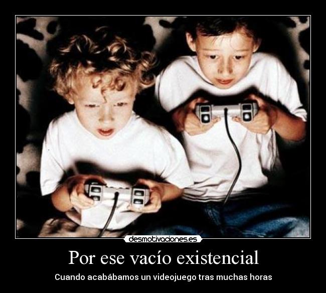 Por ese vacío existencial - Cuando acabábamos un videojuego tras muchas horas