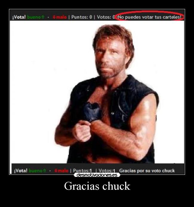 Gracias chuck -
