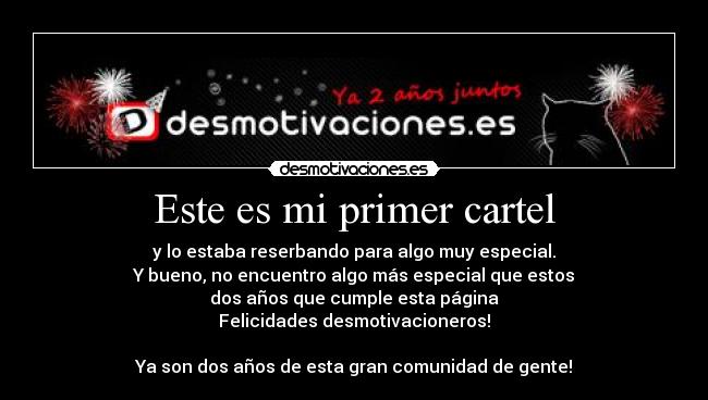Este es mi primer cartel - 