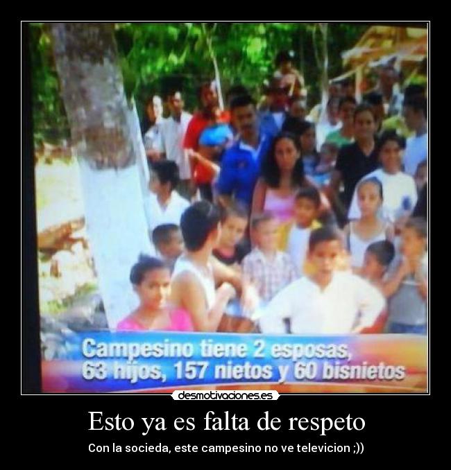 Esto ya es falta de respeto - 