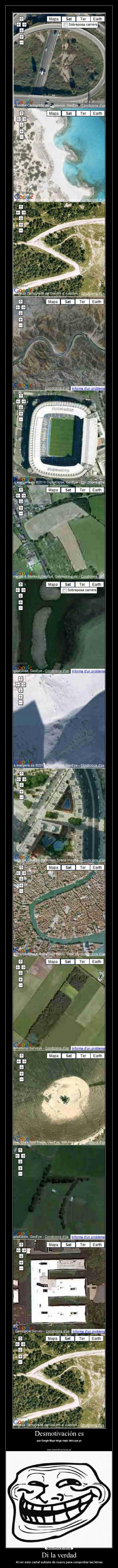 Di la verdad - Al ver este cartel subiste de nuevo para comprobar las letras