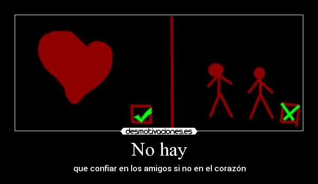 No hay -