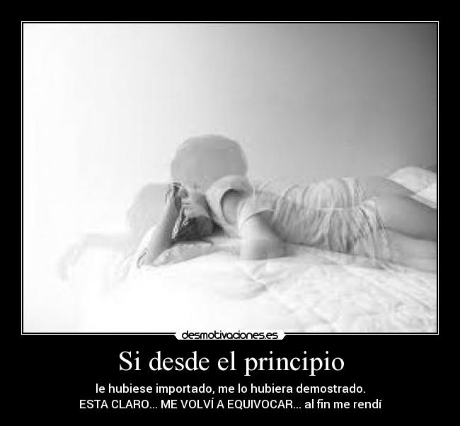 Si desde el principio - 