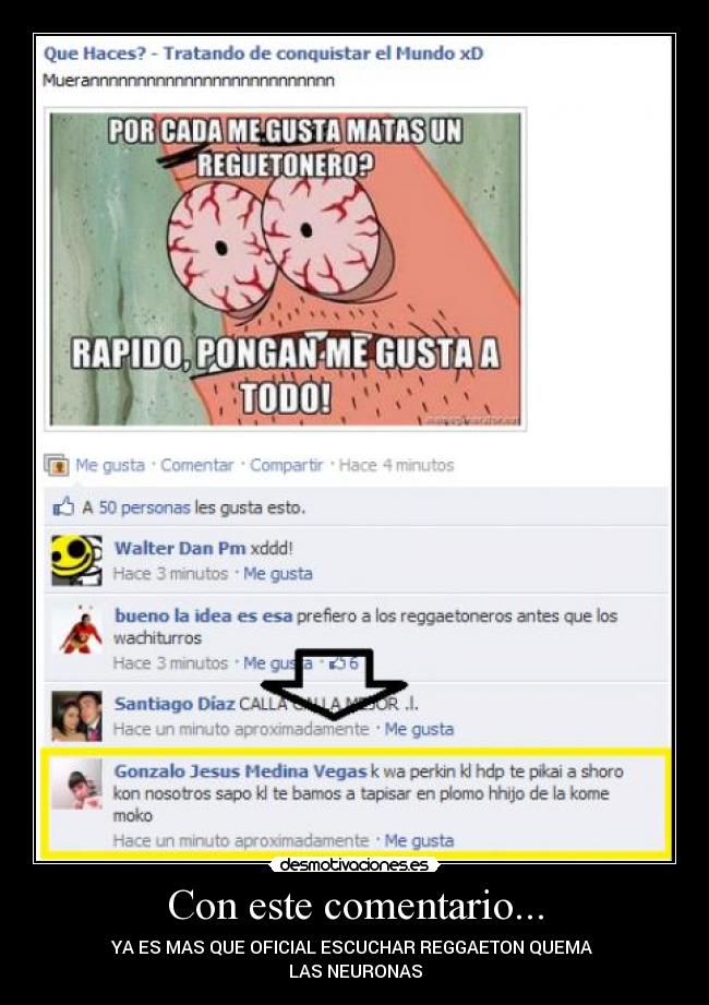 Con este comentario... - 