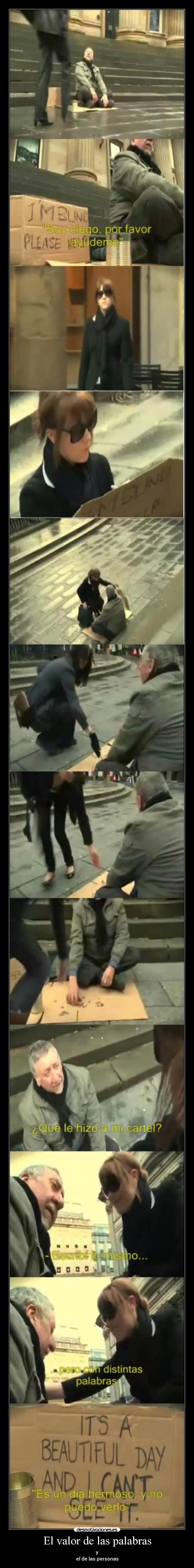 El valor de las palabras - y
el de las personas