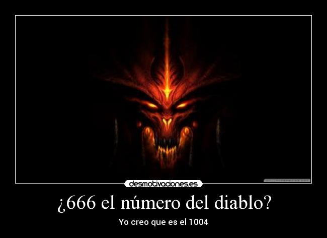 ¿666 el número del diablo? -