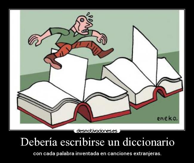 Debería escribirse un diccionario - 