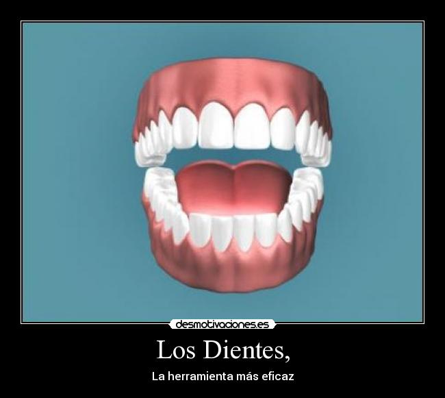 Los Dientes, - La herramienta más eficaz