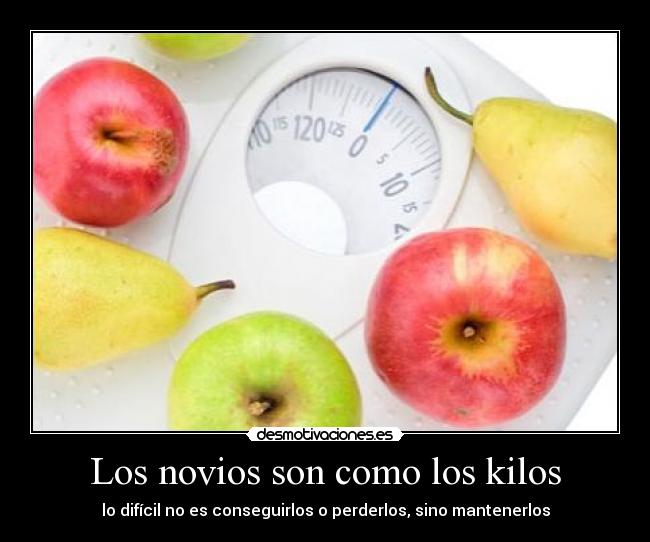 carteles kilos novios dificil perder conseguir mantener comparacion desmotivaciones