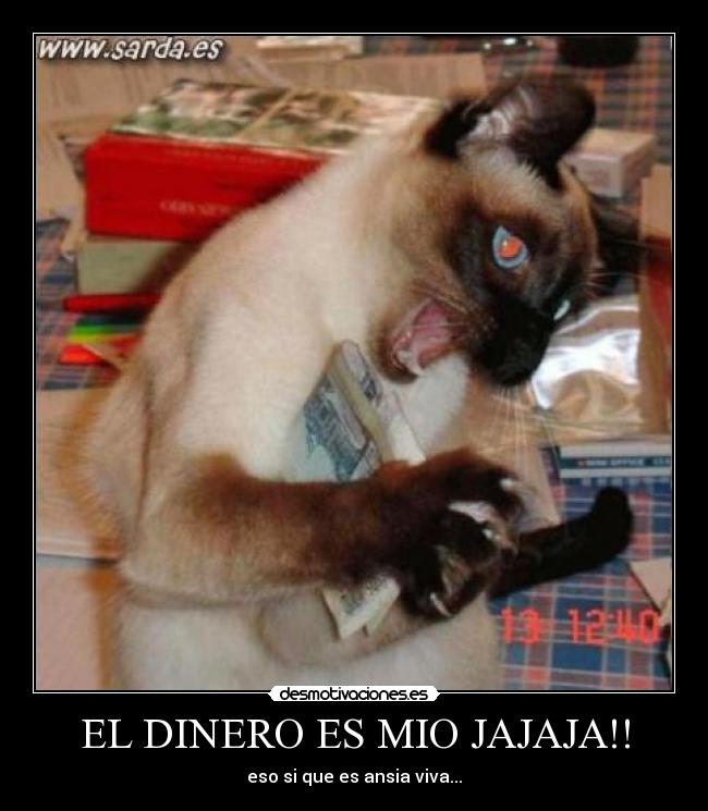 EL DINERO ES MIO JAJAJA!! -