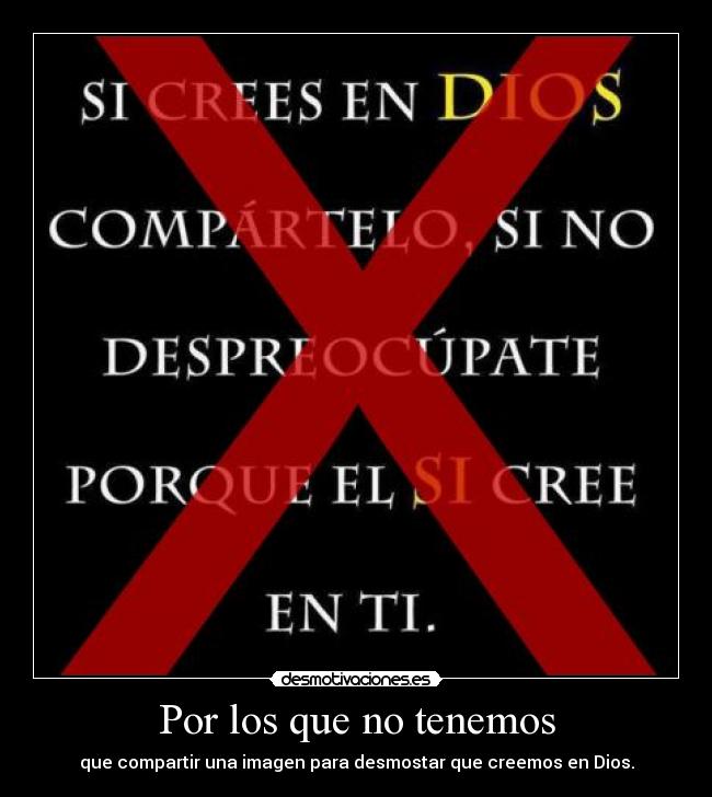 Por los que no tenemos - 