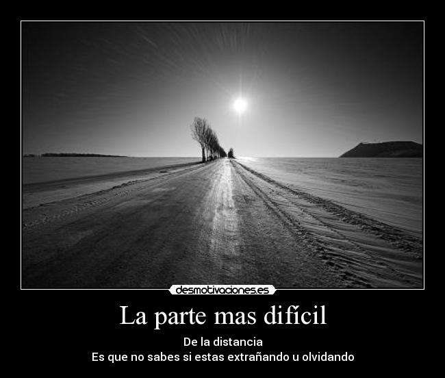 La parte mas difícil -