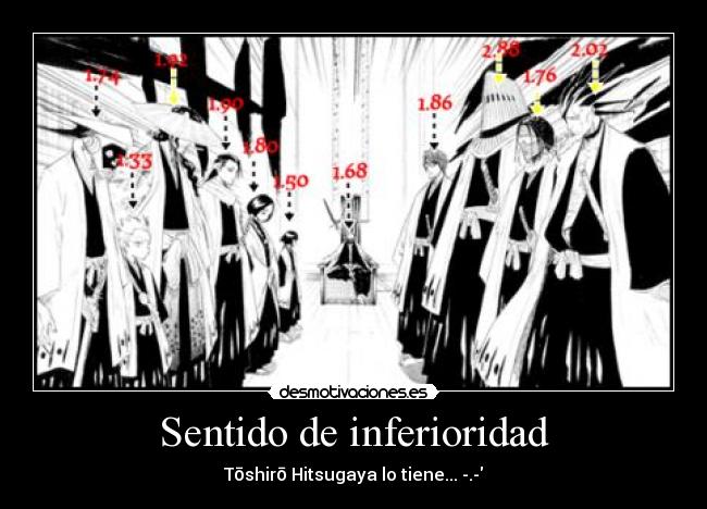 Sentido de inferioridad - Tōshirō Hitsugaya lo tiene... -.-