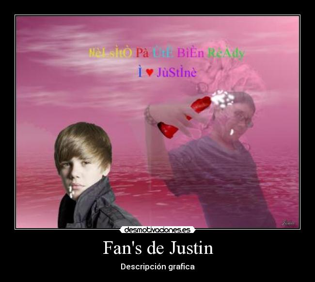 Fans de Justin - Descripción grafica