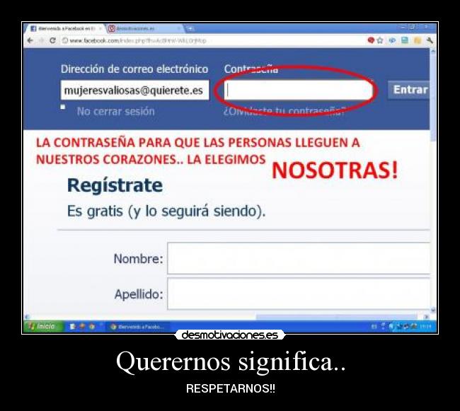 Querernos significa.. -