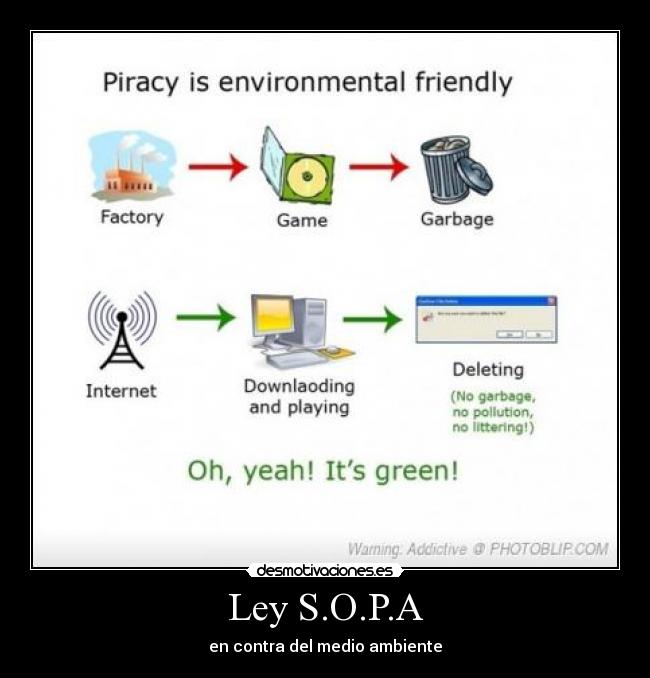 Ley S.O.P.A - en contra del medio ambiente