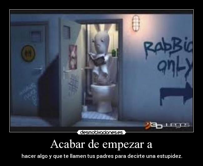 carteles misetiquetassonmias rabbidsreturns desmotivaciones