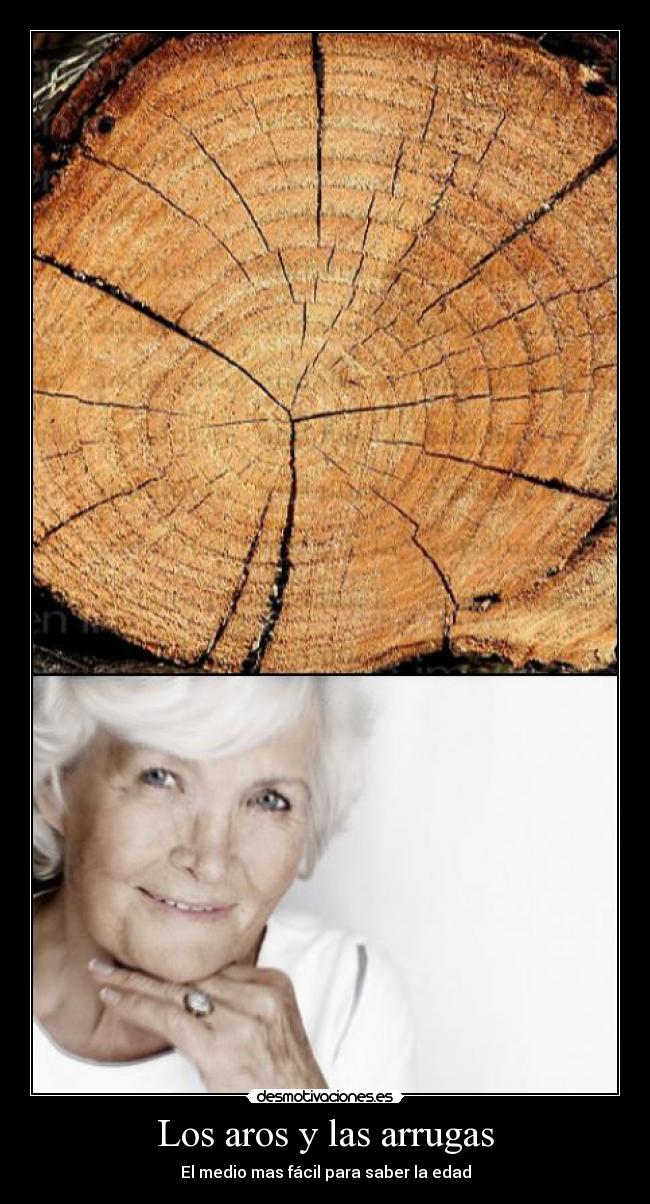 Los aros y las arrugas - El medio mas fácil para saber la edad