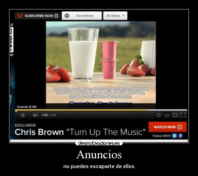 Anuncios - no puedes escaparte de ellos.