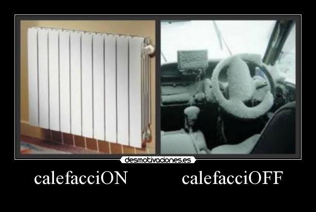 calefacciON calefacciOFF -