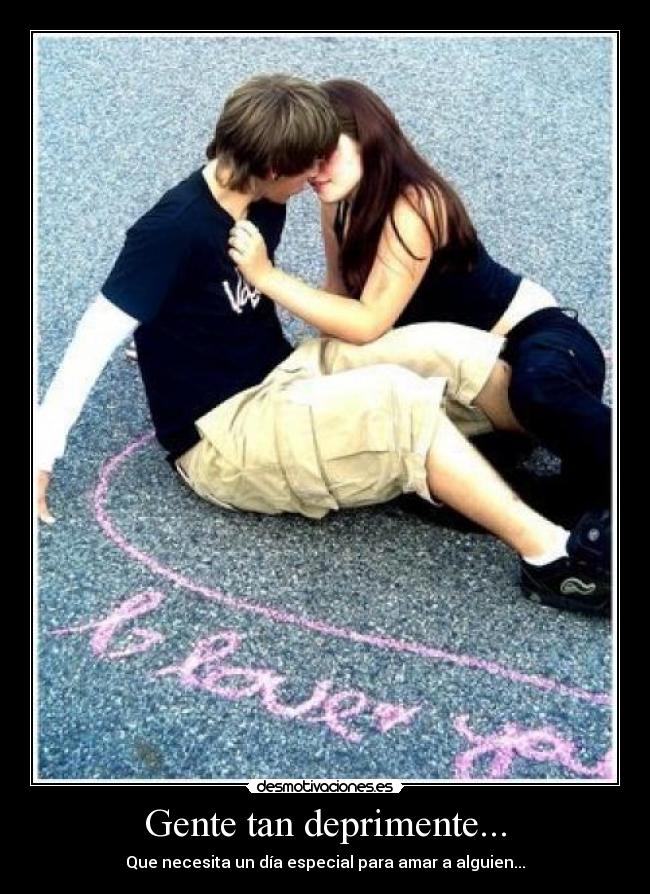 Gente tan deprimente... -