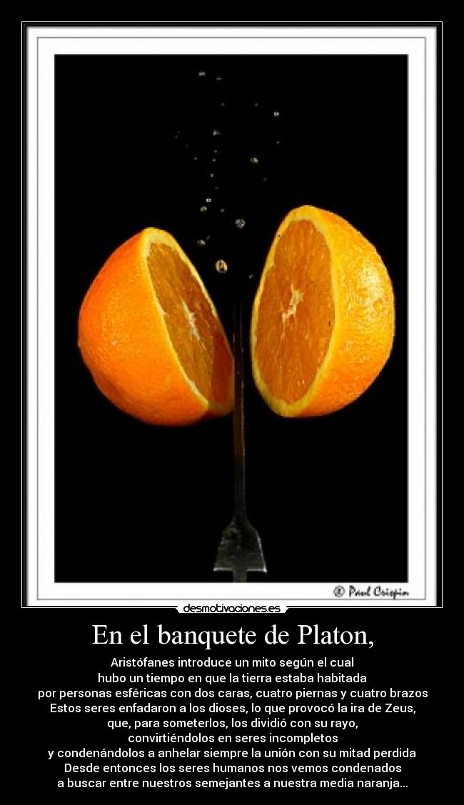 En el banquete de Platon, -