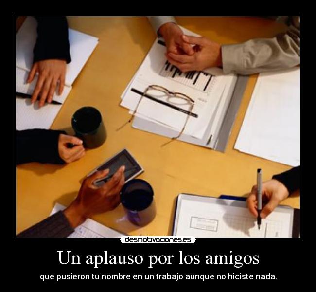 Un aplauso por los amigos - 
