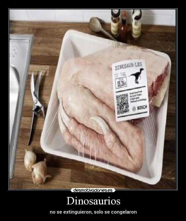 Dinosaurios - no se extinguieron, solo se congelaron