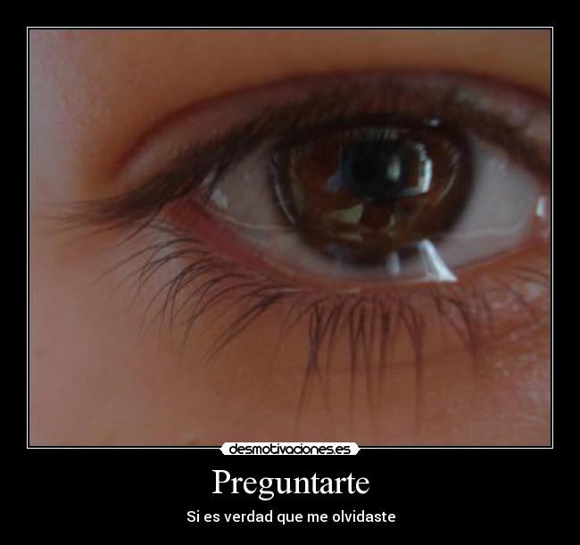 Preguntarte - Si es verdad que me olvidaste